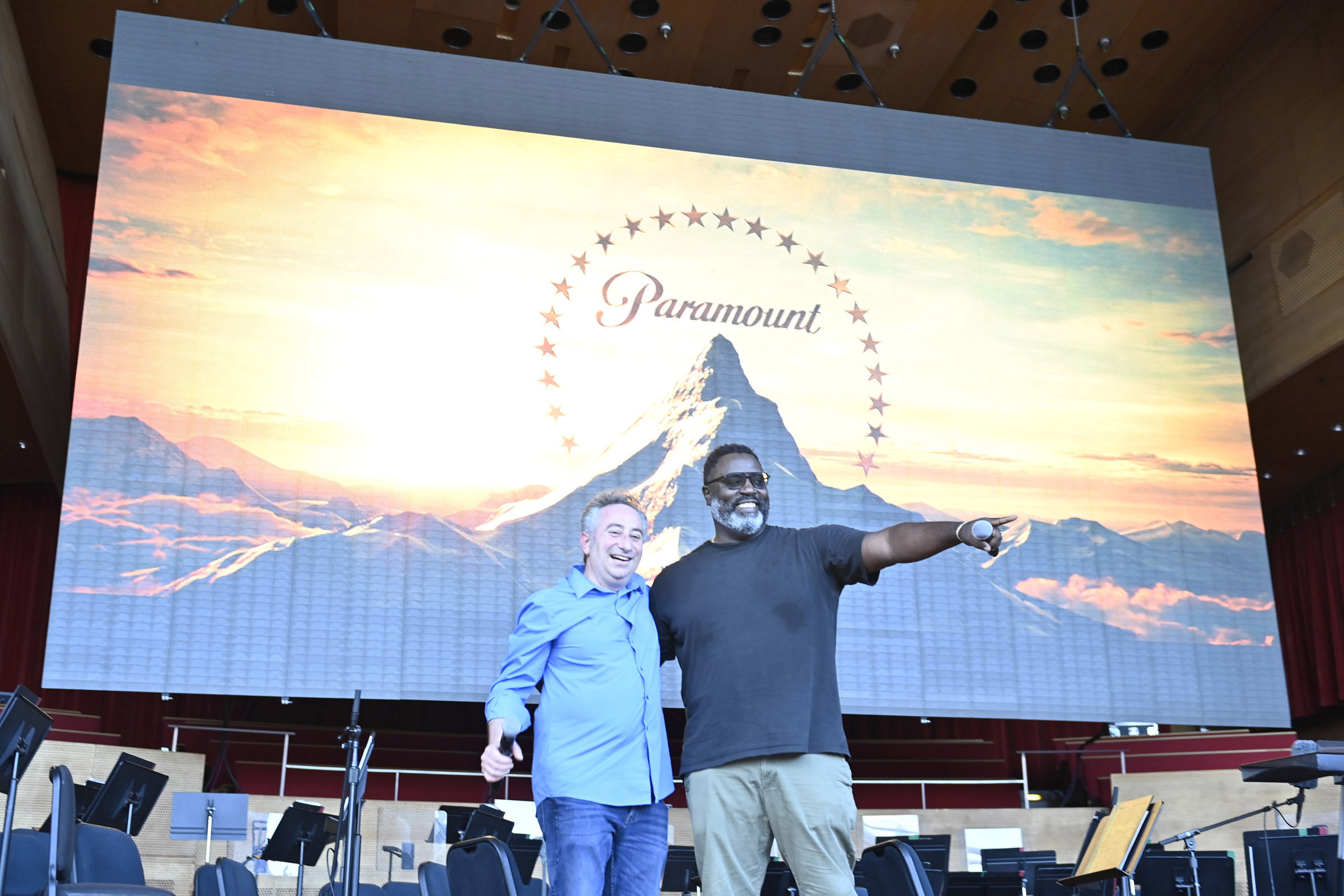 Deputy Commissioner Jonah Zeiger and Bashir Salahuddin, Millennium Park Summer Film Series
